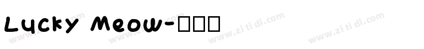 Lucky Meow字体转换